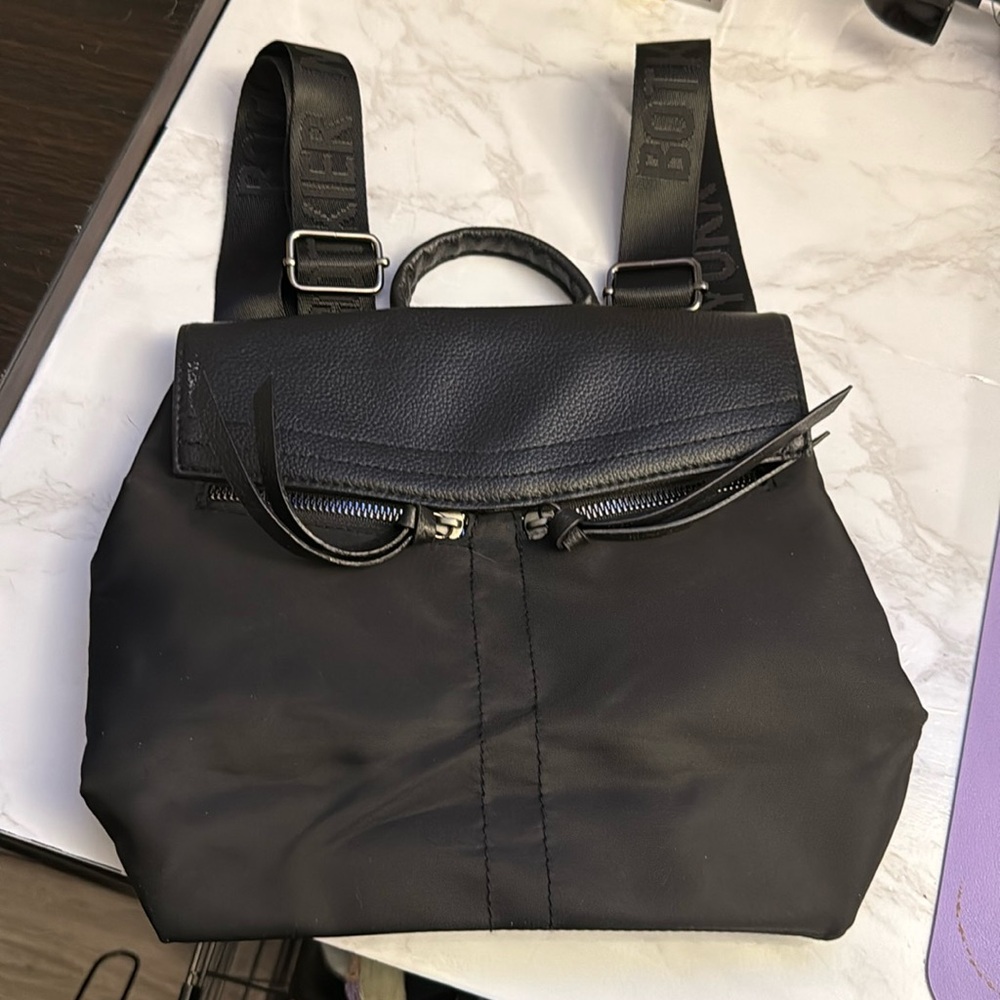 Botkier New York Trigger Mini Nylon and Leather Backpack NWOT